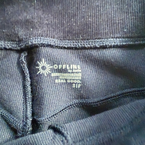 Aerie OFFLINE Corduroy Flare Pants | Navy Blue | Size S | Super Soft - Picture 6 of 6